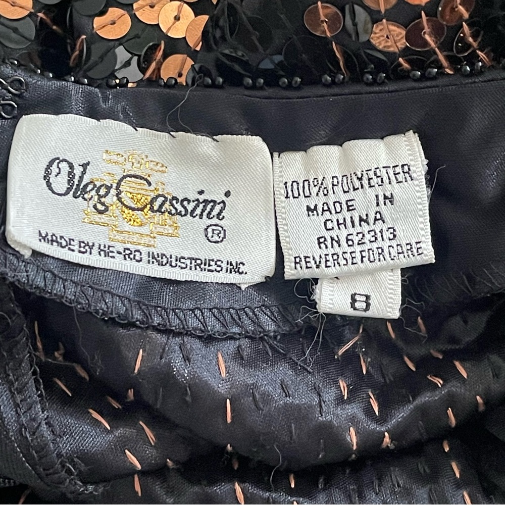 Oleg Cassini Vintage‎ Beaded Dress - Picture 9 of 10